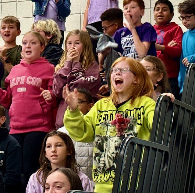 students at the MLK assembly