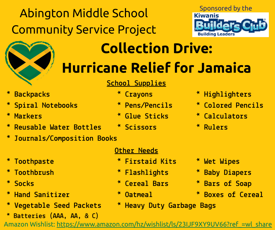 Image of collection drive information