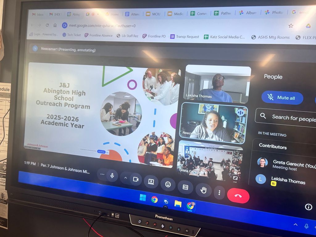 JandJ virtual meeting screen