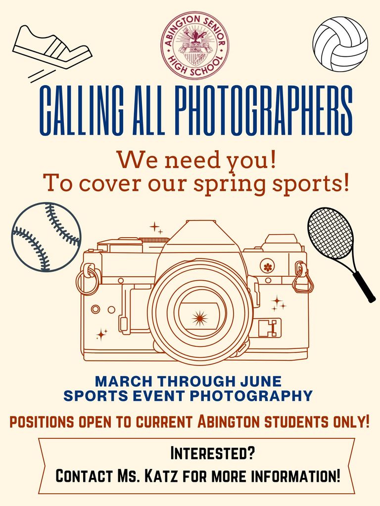 sports photographer needed flyer