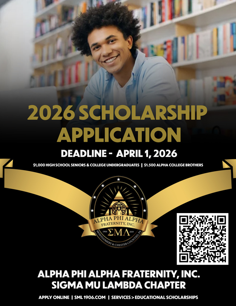 Alpha Phi Alpha Fraternity 2026 Scholarship Application. The deadline is April 1, 2026. 