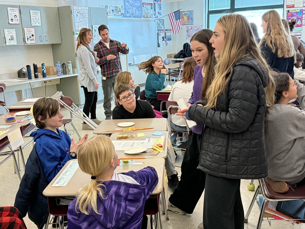 FAAD students talking to CB students