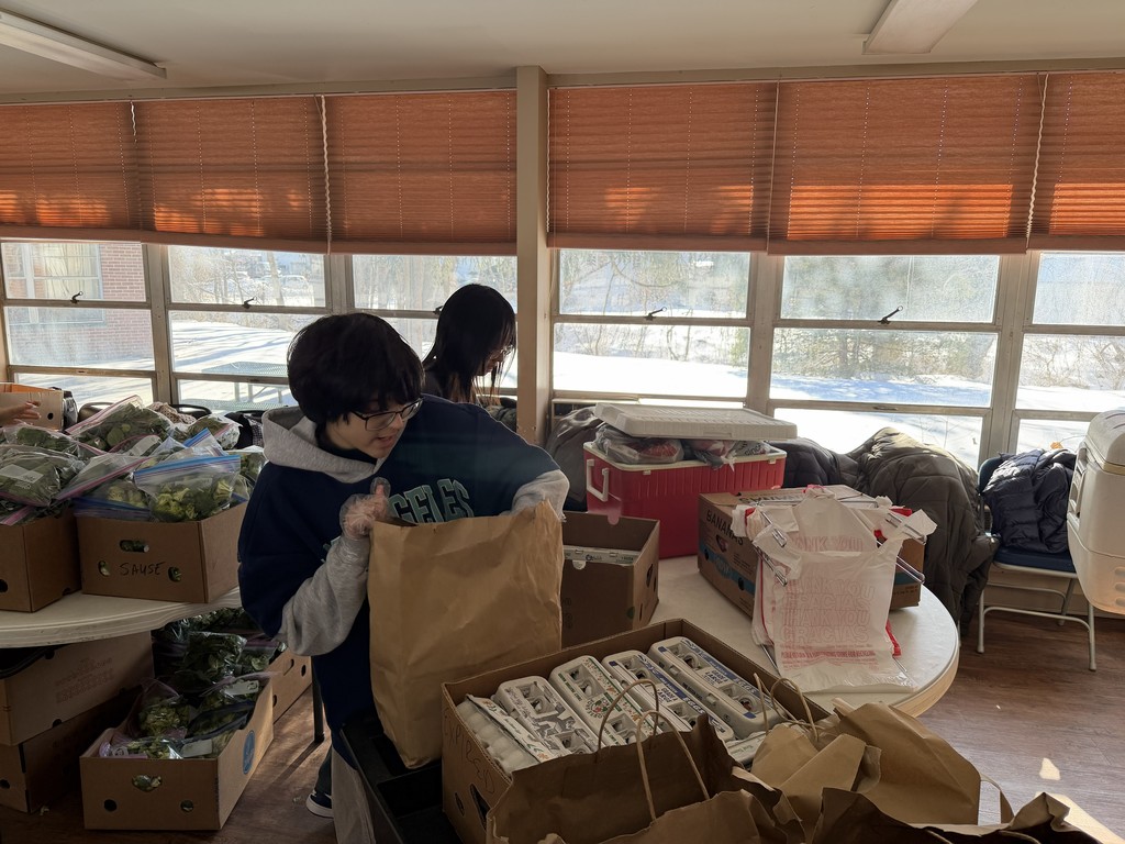 Fruit Ninjas at food pantry