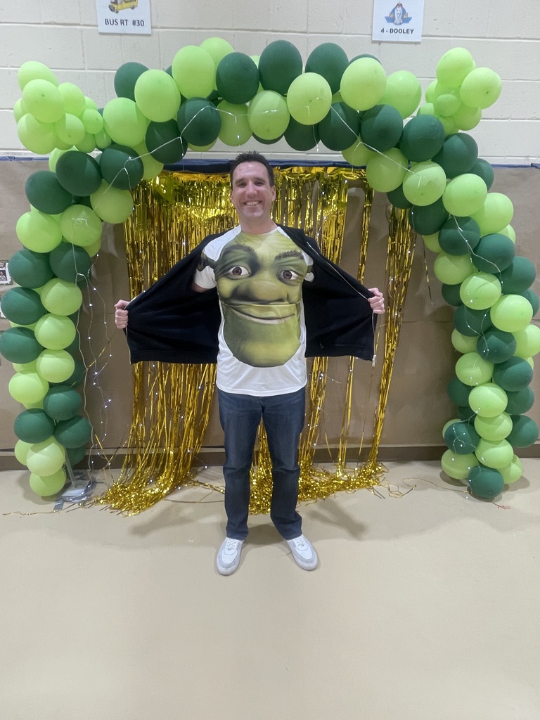 Mr. Staskiew sporting his Shrek t-shirt. 