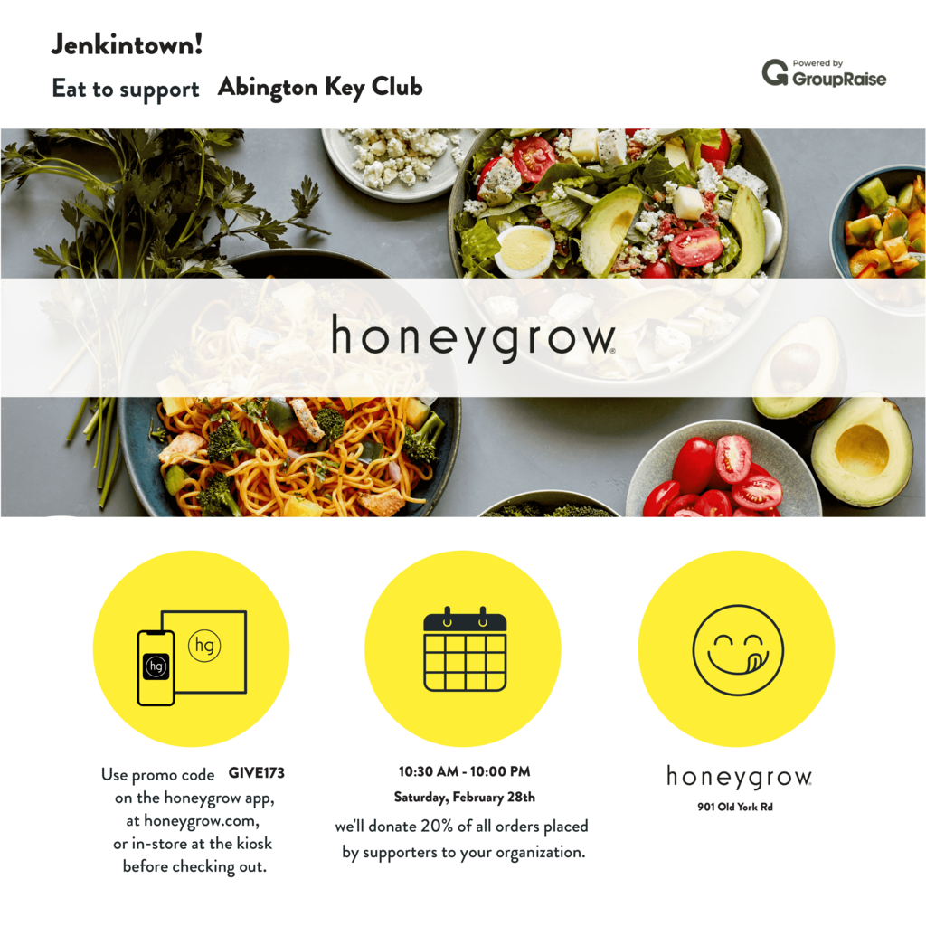 key club honeygrow flyer