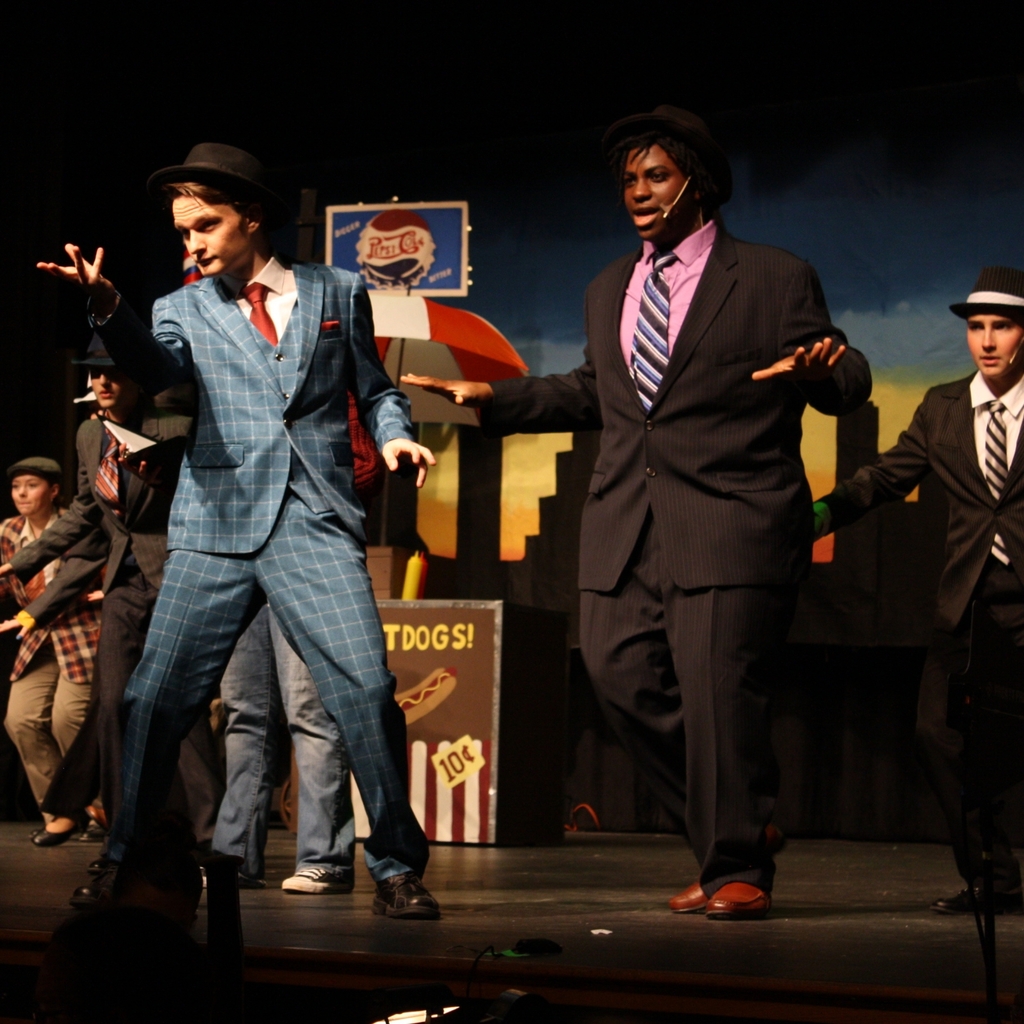 students in guys and dolls.