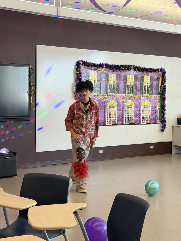 student in fashion show