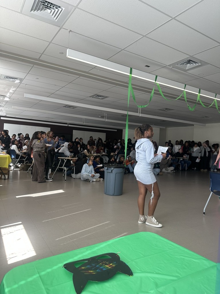 students watching presentations