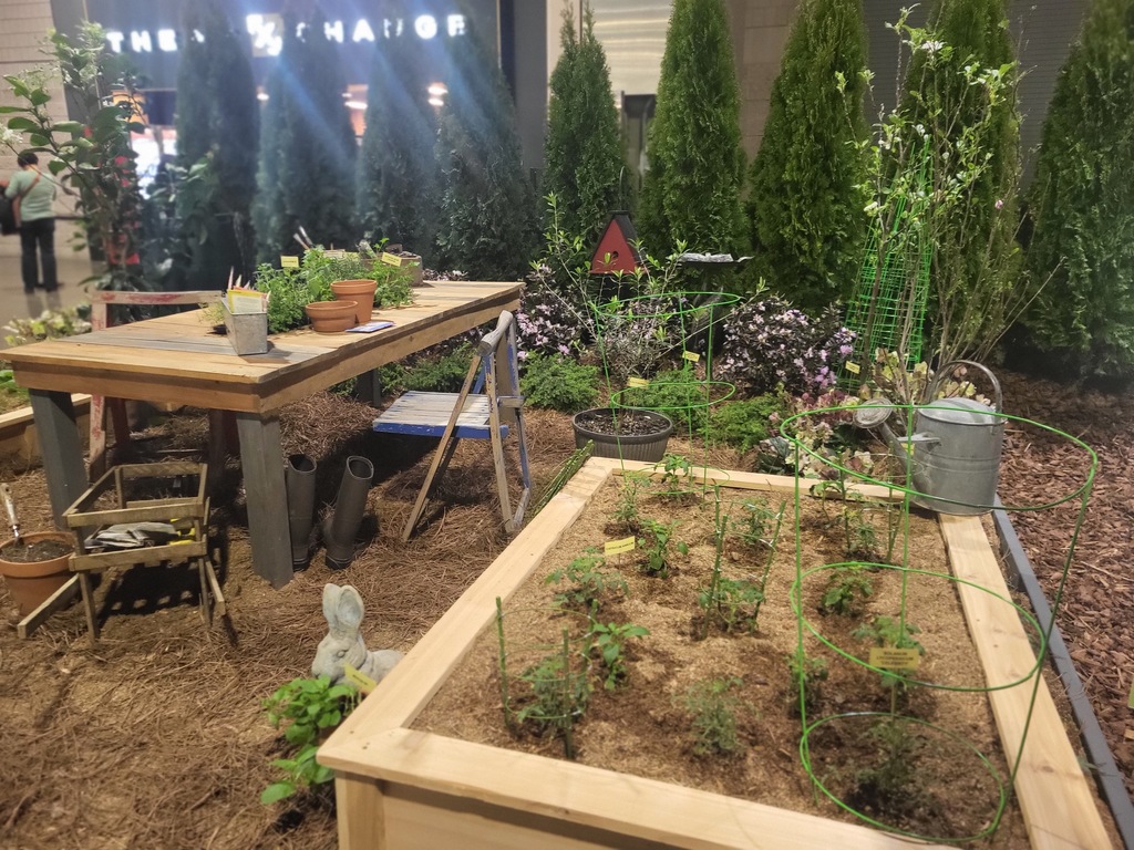 the Gardening club’s  exhibition for the Philadelphia Flower Show