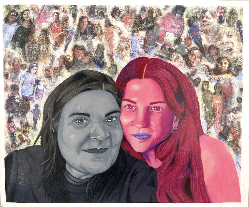 Mixed Media artwork entitled The Passage of Time by Emily Gable, Grade 12, Abington Senior High School