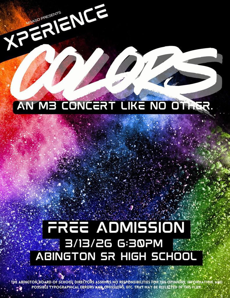 M3 concert flyer