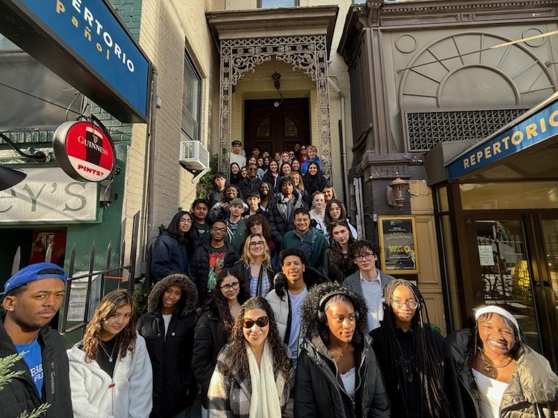 ASHS Spanish students arrive in NYC to see the play, “The Brief Wondrous Life of Oscar Wao”