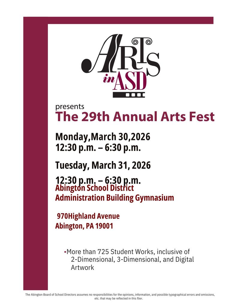 arts fest flyer
