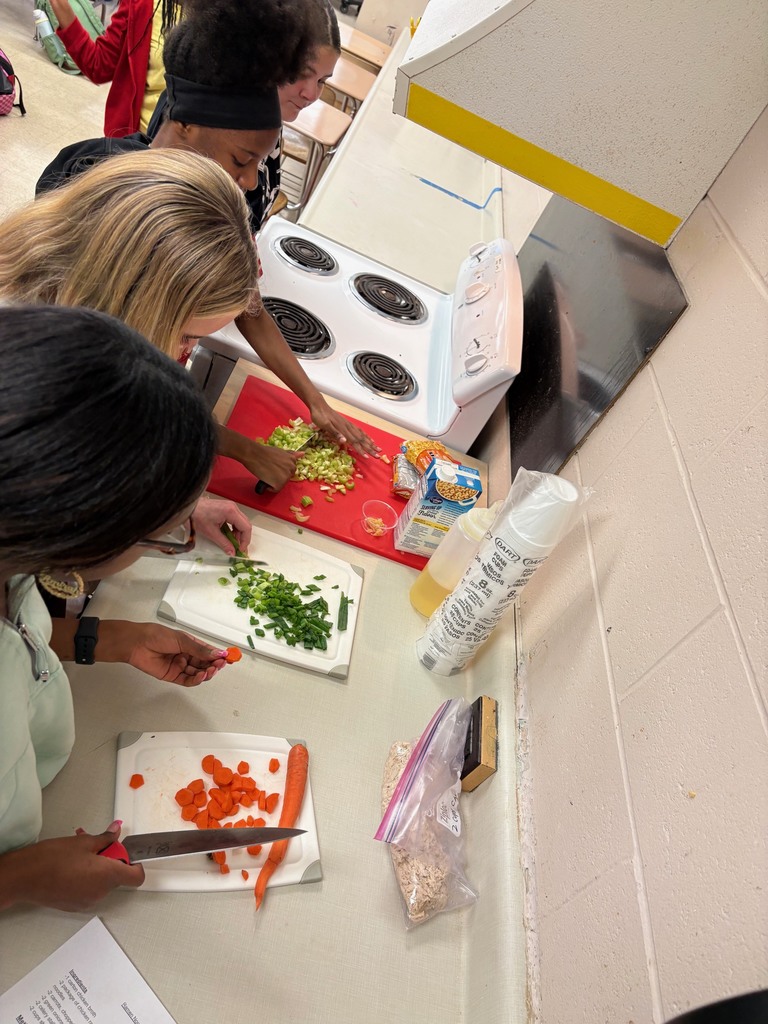 Image of Second semester Personal Development students wrapped up their cooking unit by making some Chicken Noodle Soup!