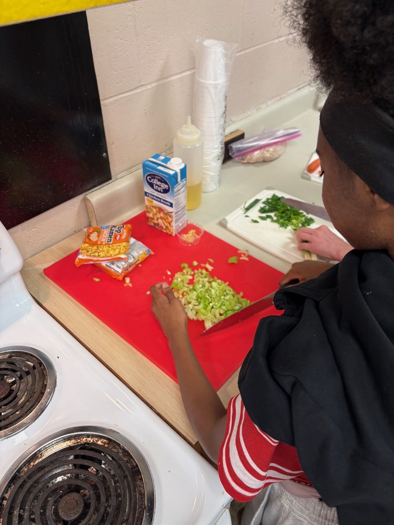 Image of Second semester Personal Development students wrapped up their cooking unit by making some Chicken Noodle Soup!