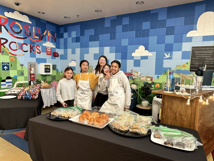 students at bake sale