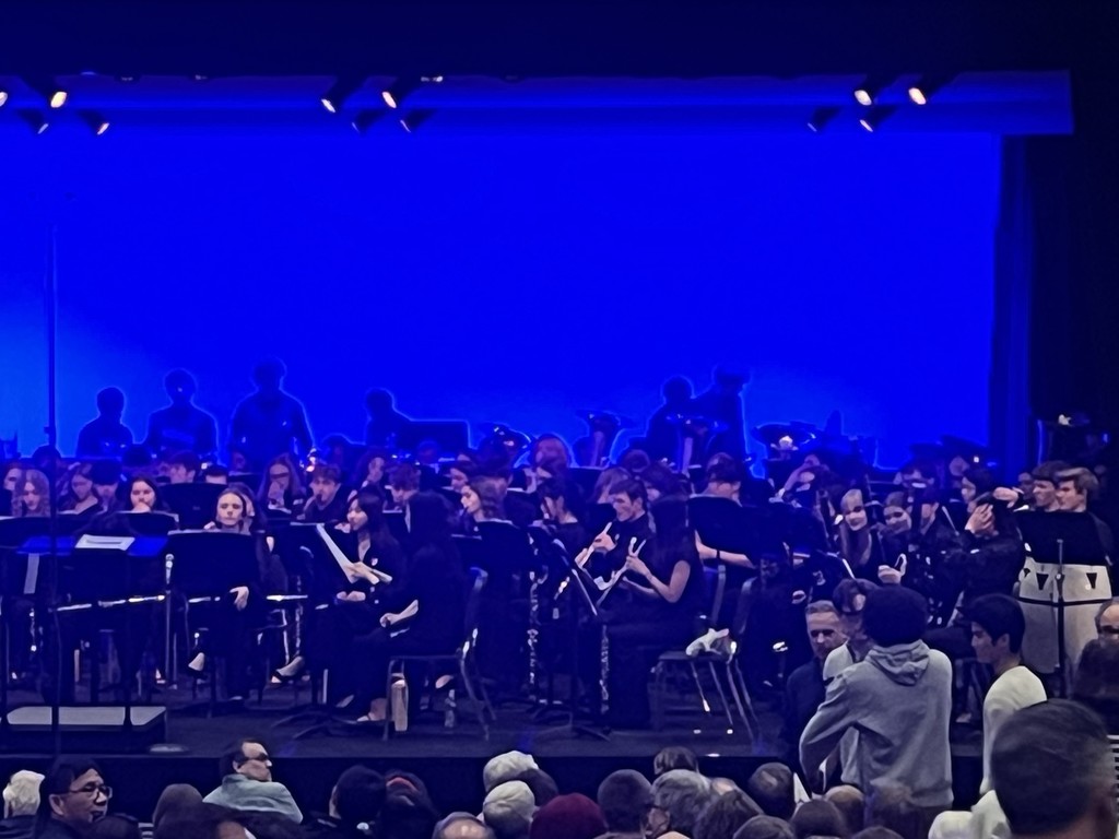 people gathered on stage