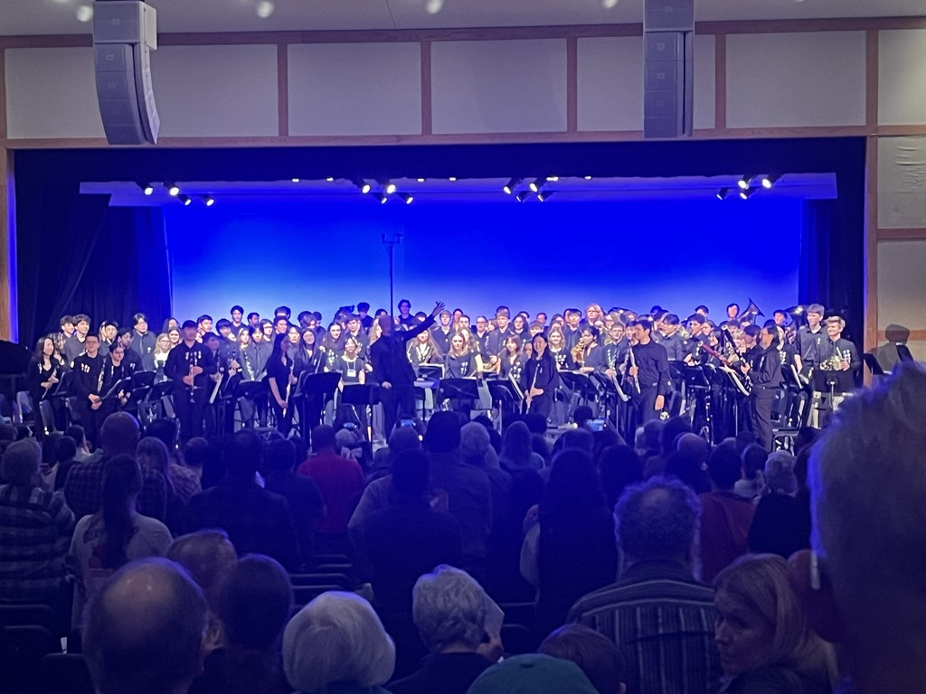 people gathered on stage