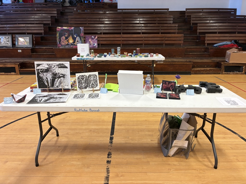 Alastor's table and Ceramics table at the show