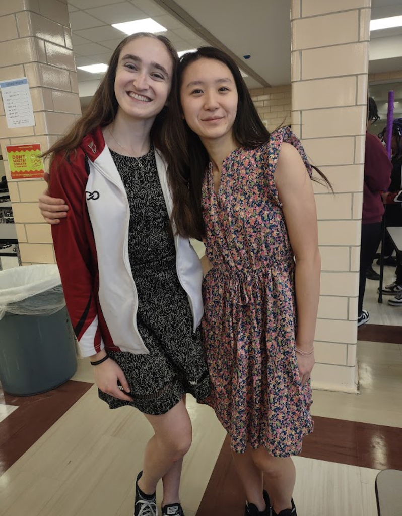 two girls smiling for a photo