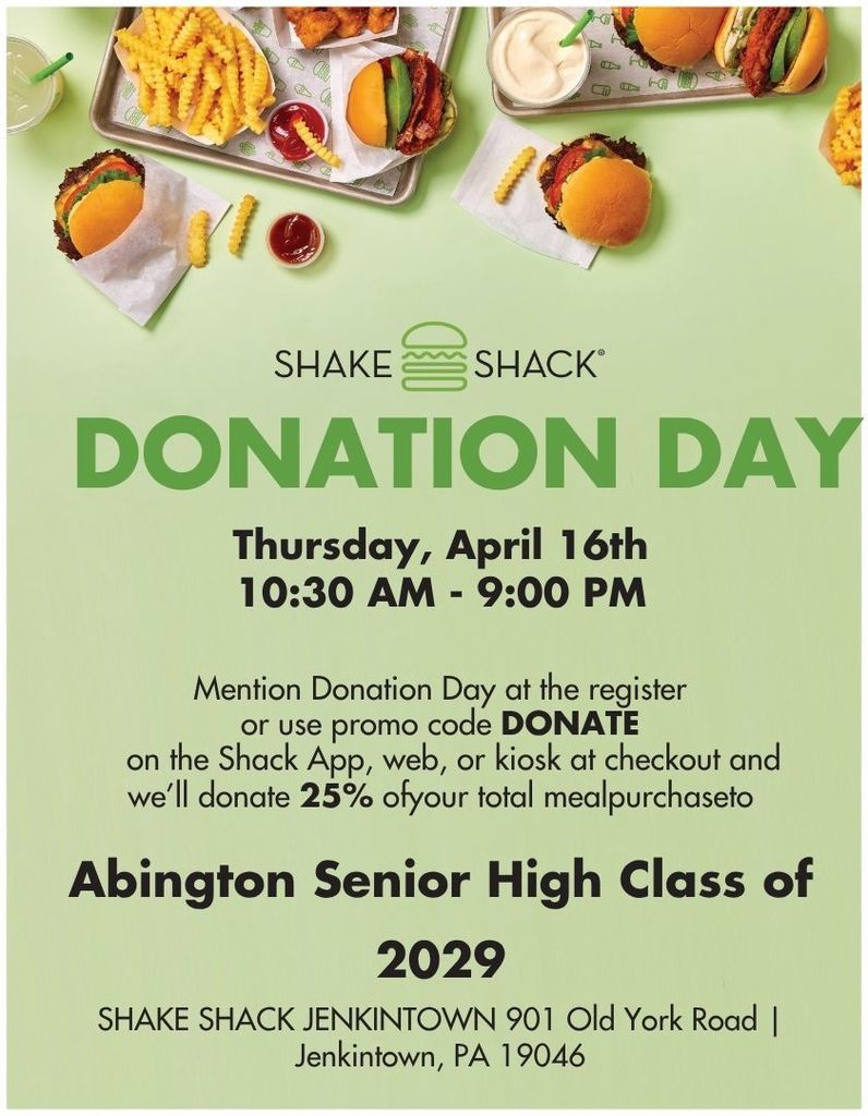 Shake Shack Fundraiser Flyer