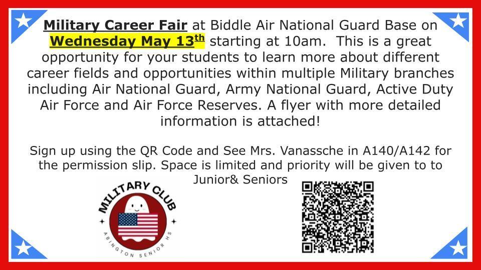 Military Career Fair Flyer