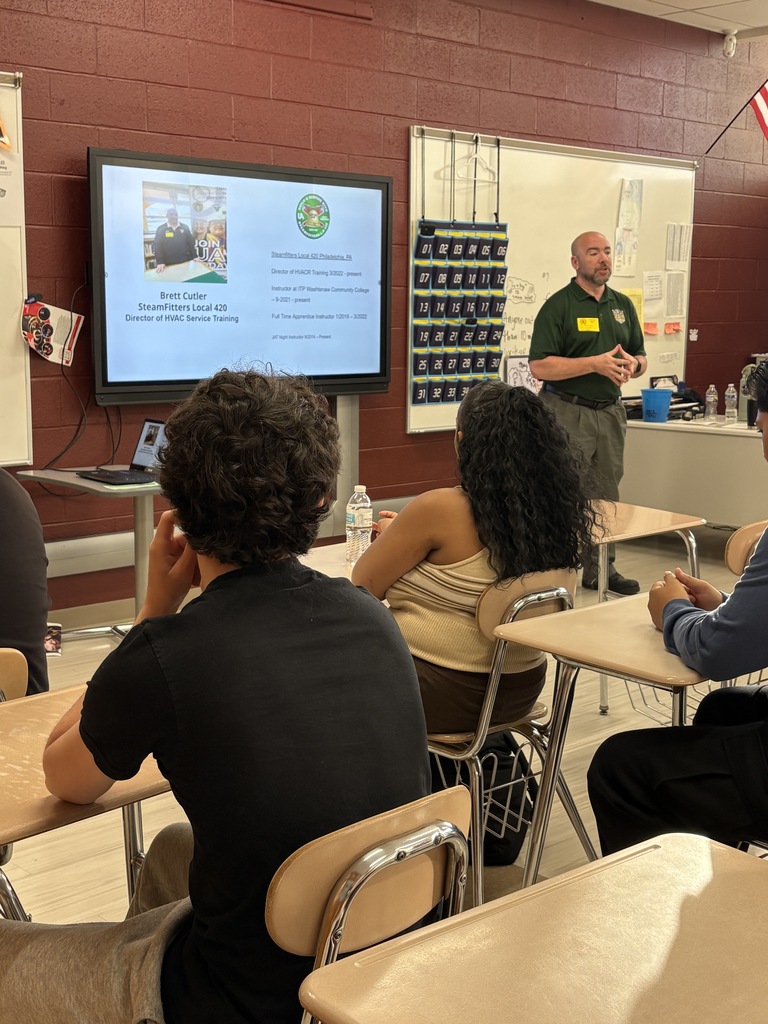 Brett Cutler talking to health class