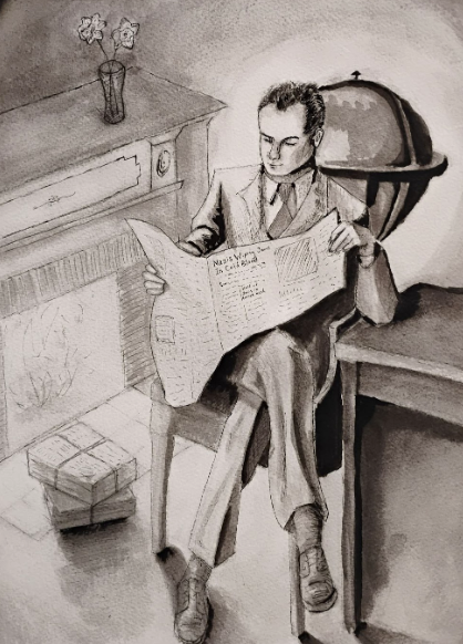 student drawing