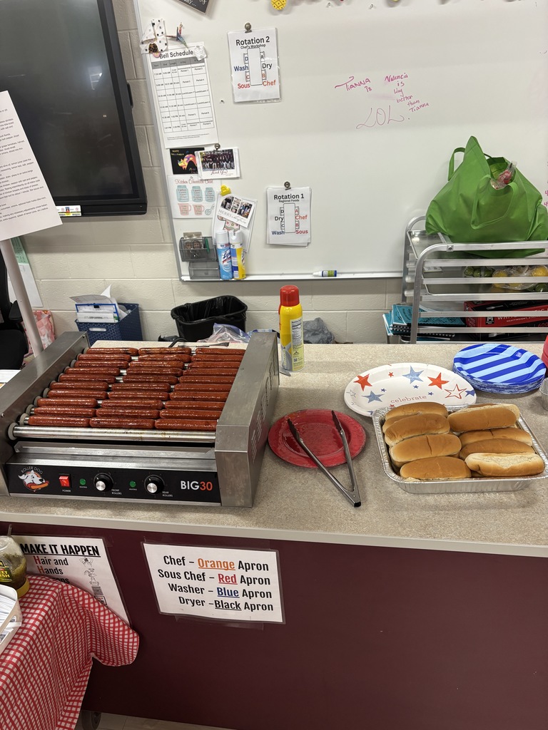 Hot dogs grilling