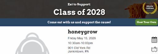 class of '28 fundraiser flyer. See flyer for details