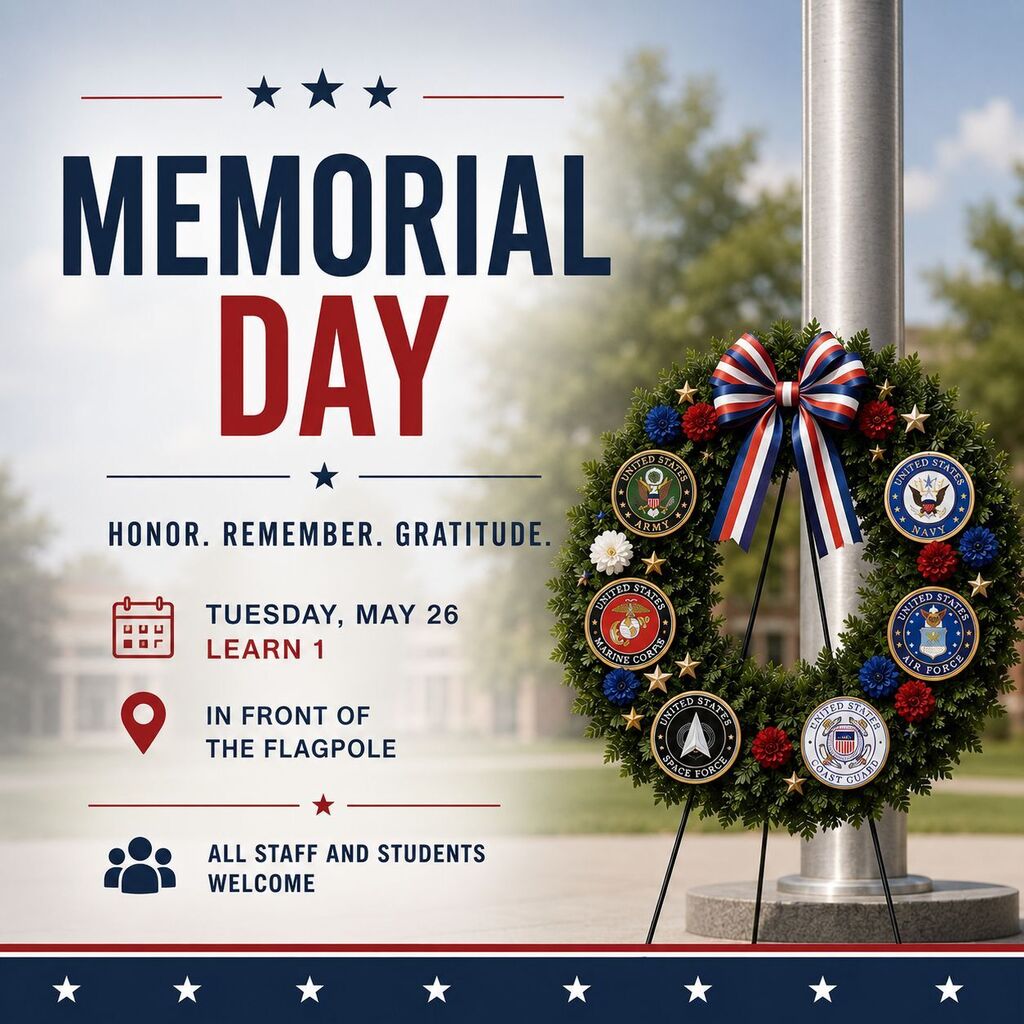 wreath laying event flyer