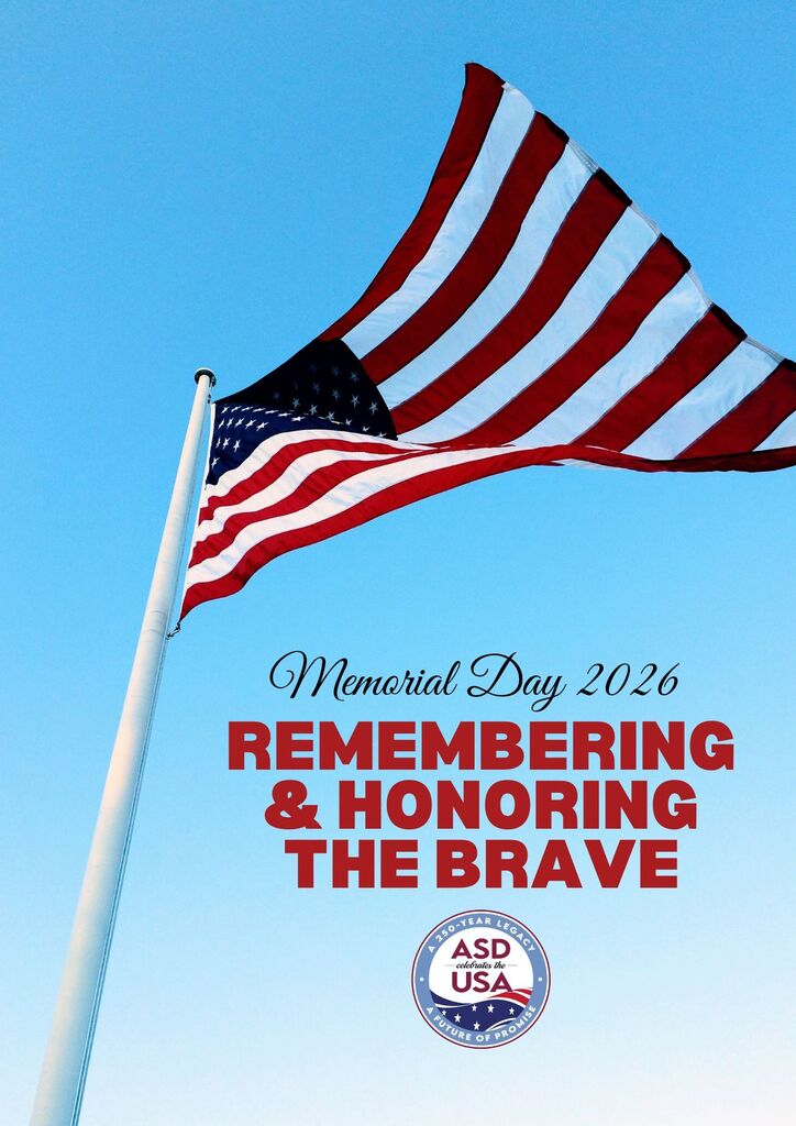 Memorial Day - Remembering and Honoring the Brave (ASD Celebrates the USA logo)