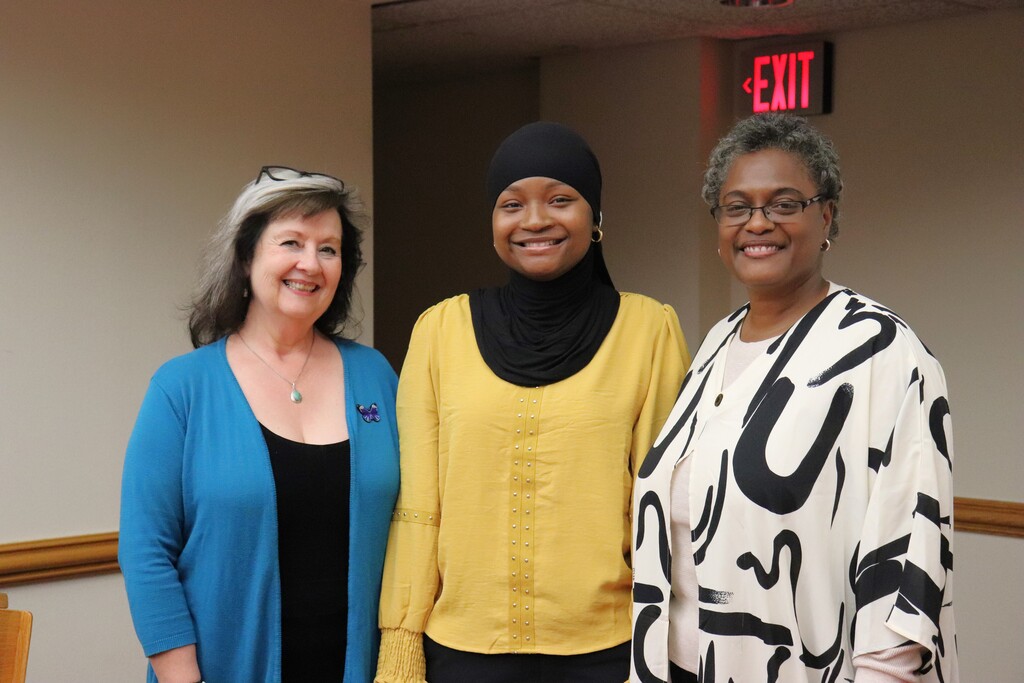 Dr. Mowry and Dr. Wormley with Naima 