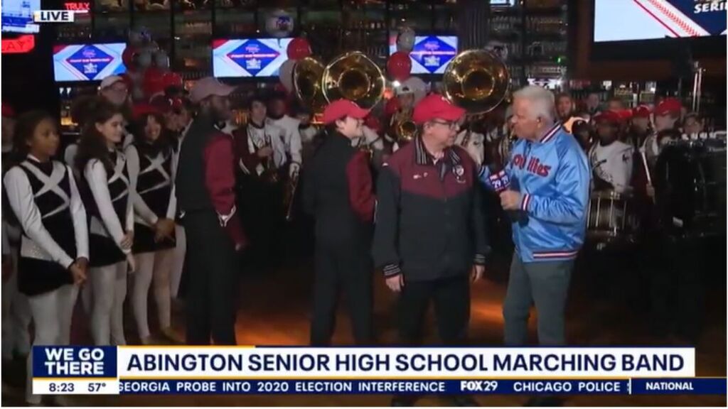 Mr.Detato talking on Fox 29th alongside the ASHS Marching Band of 2022-2023