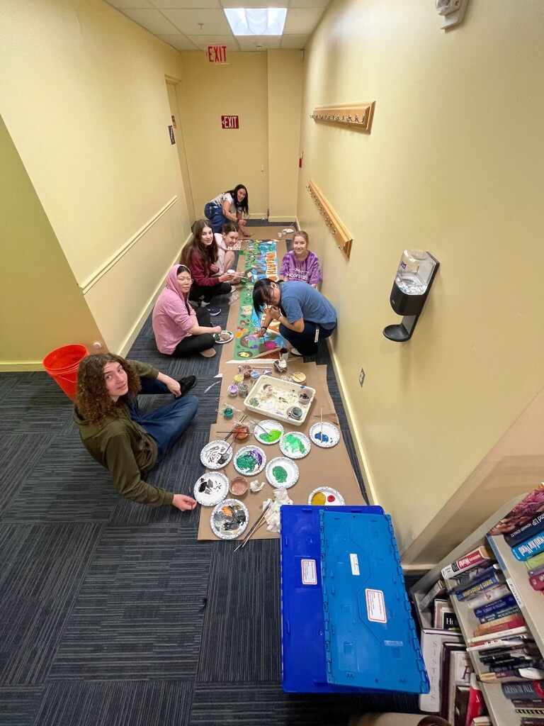 people painting