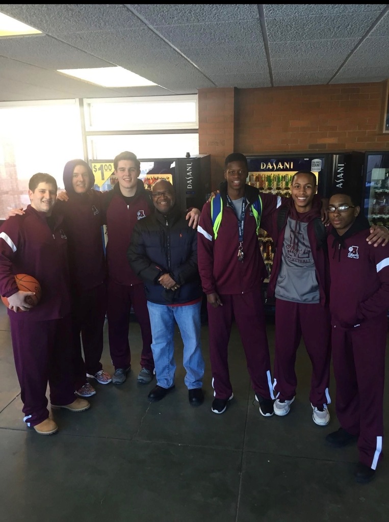 Mr. Griffin and basketball players