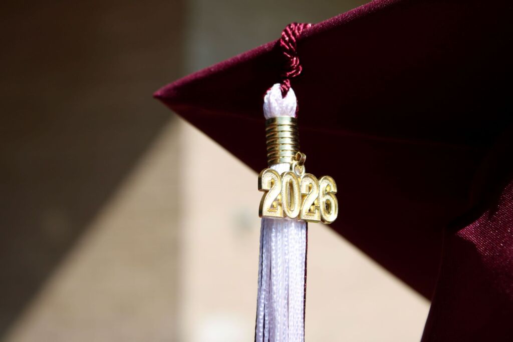 2026 tassle on a graduation cap