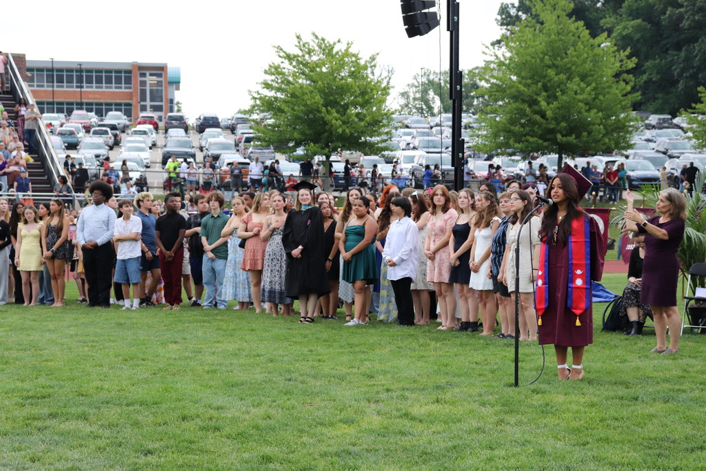 Maya Jarmul sings the National Anthem