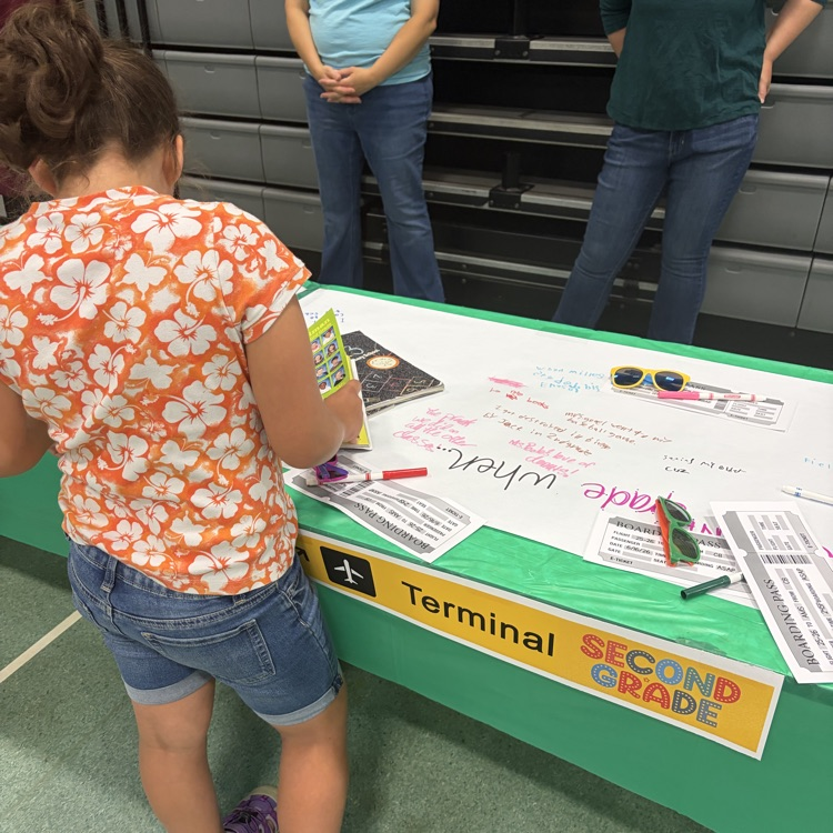 students complete themed activities