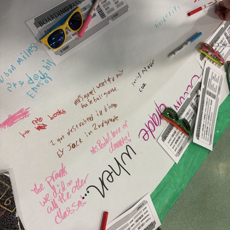students complete themed activities