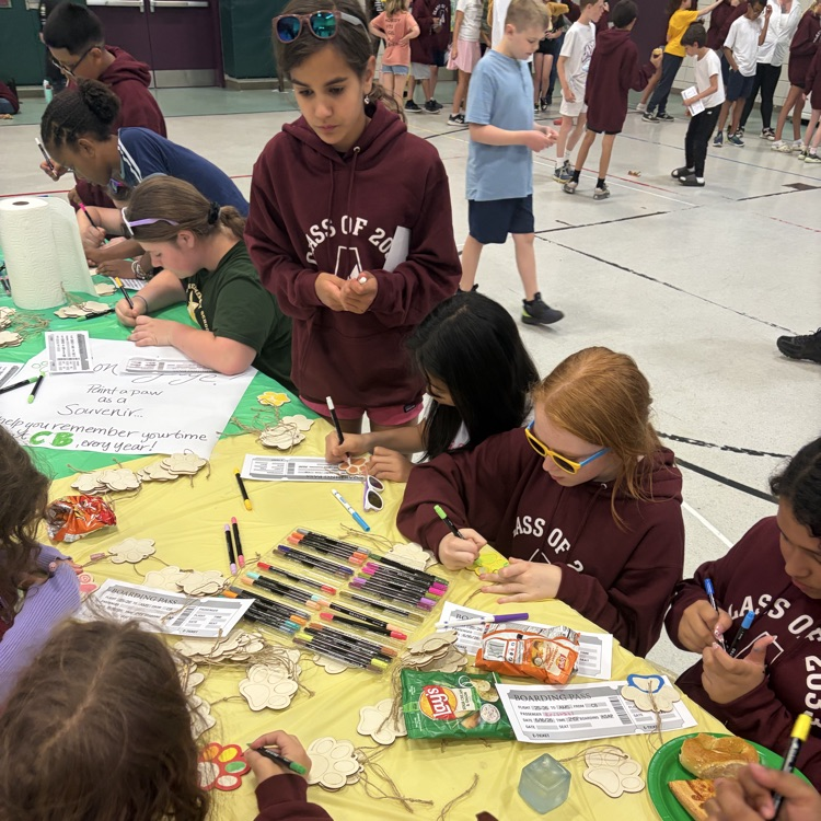 students complete themed activities