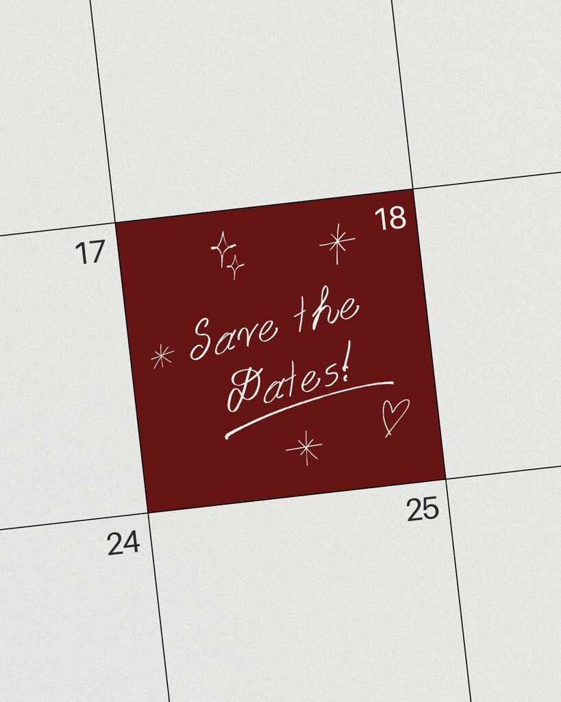 Save the Dates!