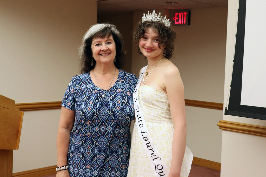 Maddie with Board President Dr. Mowry