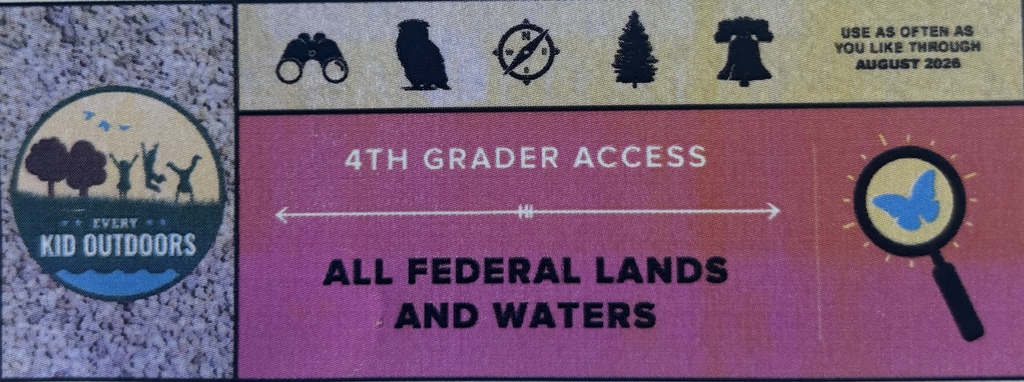 Every Kid Outdoor 4th grader All Federal Lands Access ticket