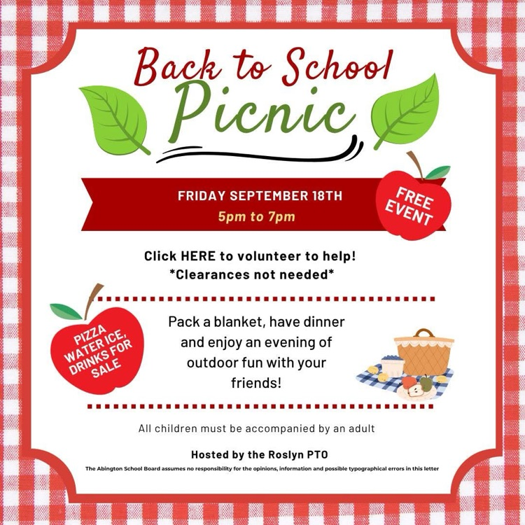 Back to School Picnic Flyer