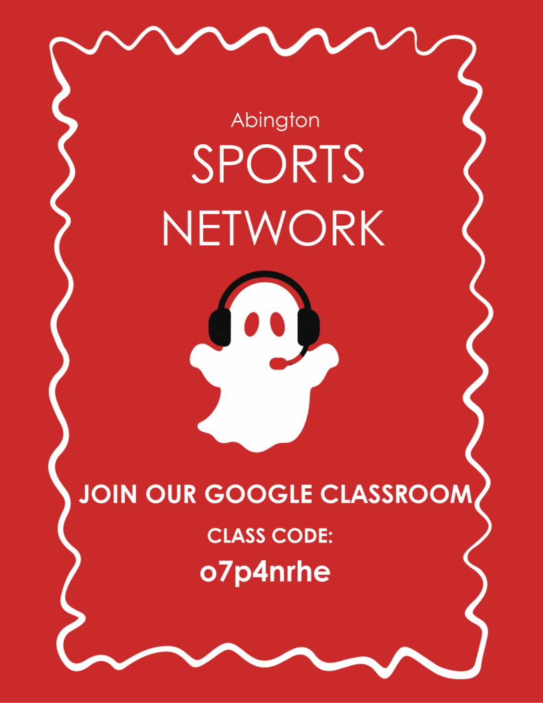 Join our club flyer for Abington Sports Network