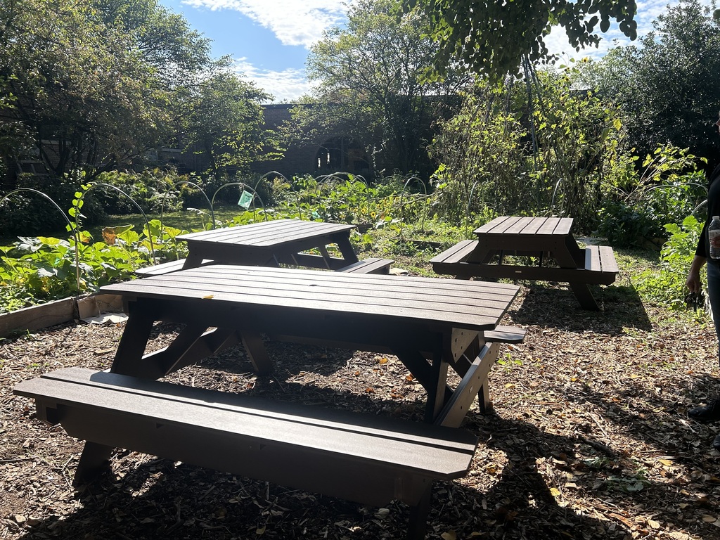New Garden Picnic Tables