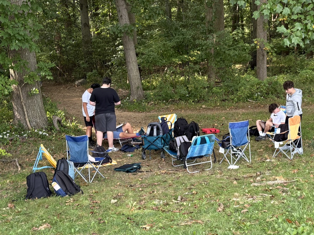 students hard at work