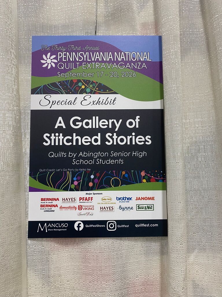 quilting show poster