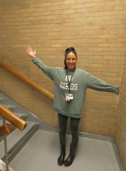 Image of students and teachers celebrating Start with Hello Week